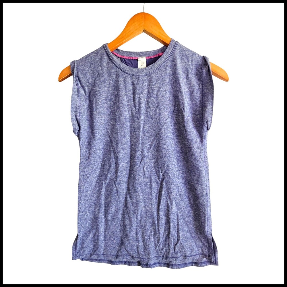 Ivivva Girls' Activewear Top Muscle Sleeveless Athletic Purple Size 12